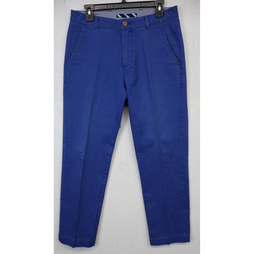Mens Brooks Brothers Dress Pleated Front 1818 Blue Size 31x32 (Measures 32x29)